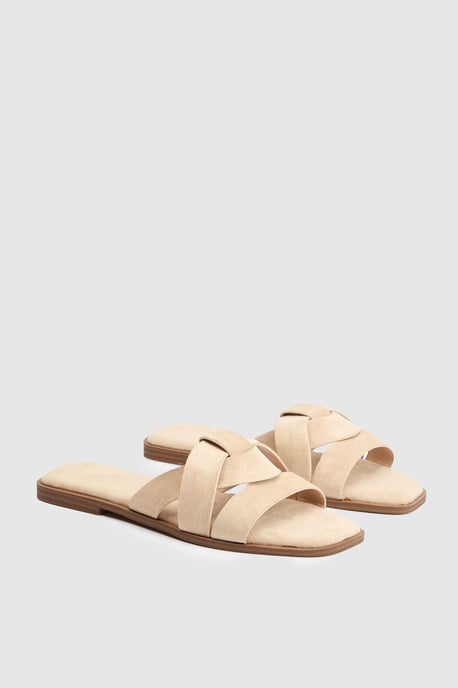 Good For The Sole: Farah Faux Suede Comfort Sliders - Image 3