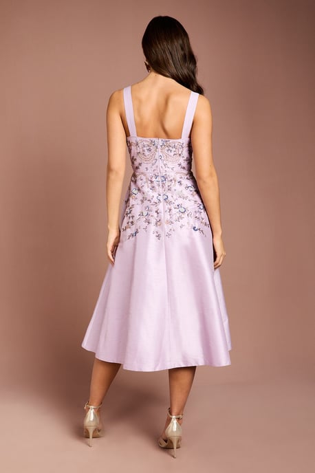 Bow Embellished Strappy Midi Dress - Image 3