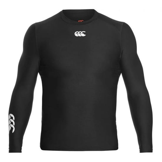 Canterbury Mens Thermoreg Long-Sleeved Base Layer Top (Black) - Image 1