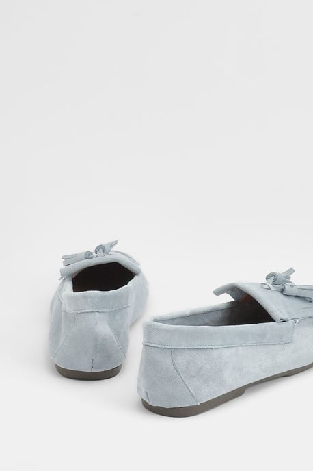Faith: Jemima Faux Suede Tassel Detail Loafers - Image 3