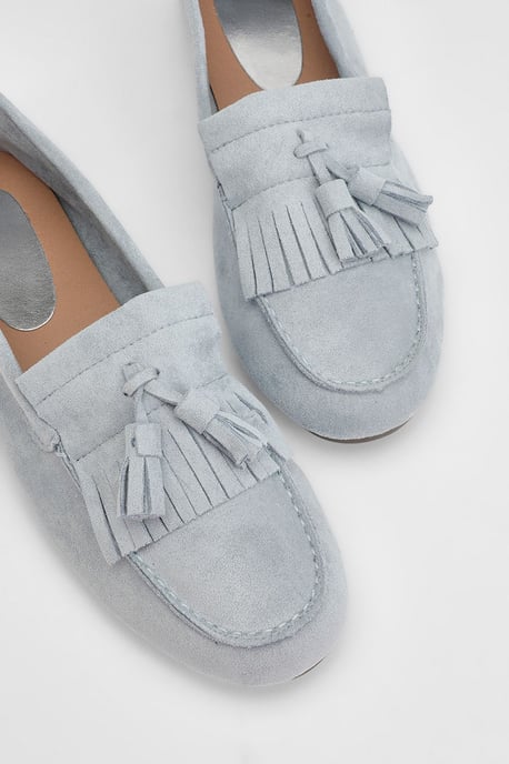 Faith: Jemima Faux Suede Tassel Detail Loafers - Image 4