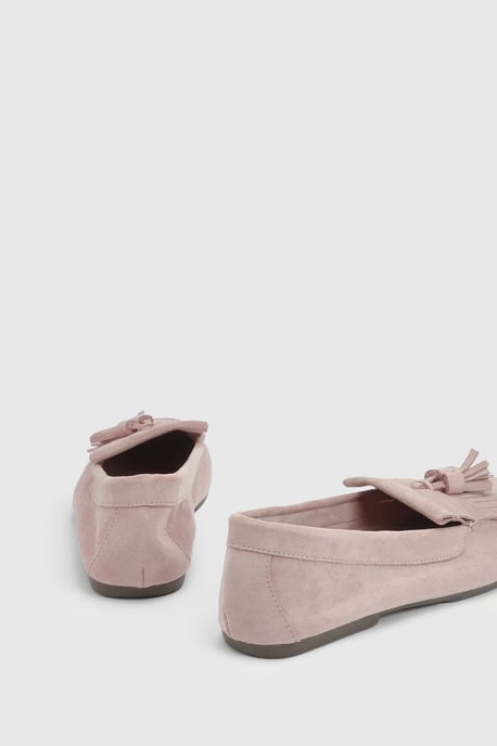 Faith: Jemima Faux Suede Tassel Detail Loafers - Image 3