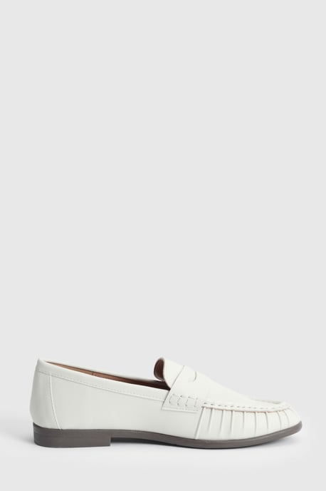 Grace Faux Leather Grandad Loafers - Image 1
