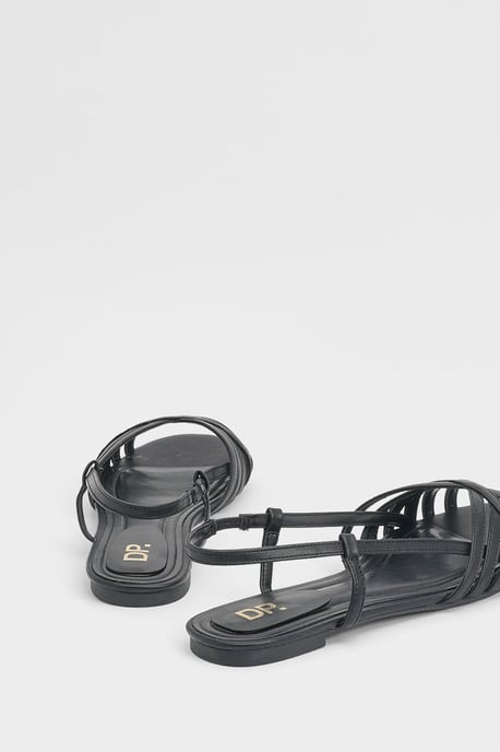Elaina Cross Strap Slingback Flat Sandals - Image 3