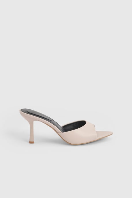 Faith: Ella Faux Leather Stiletto Mules - Image 1