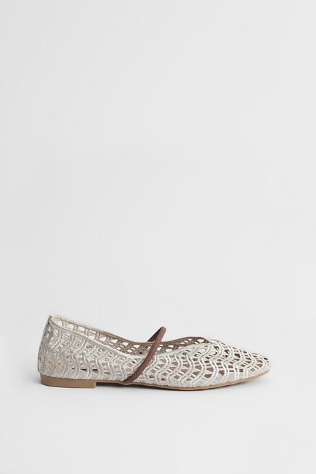 Lacie Open Weave Mary Jane Ballet Pumps - Image 1