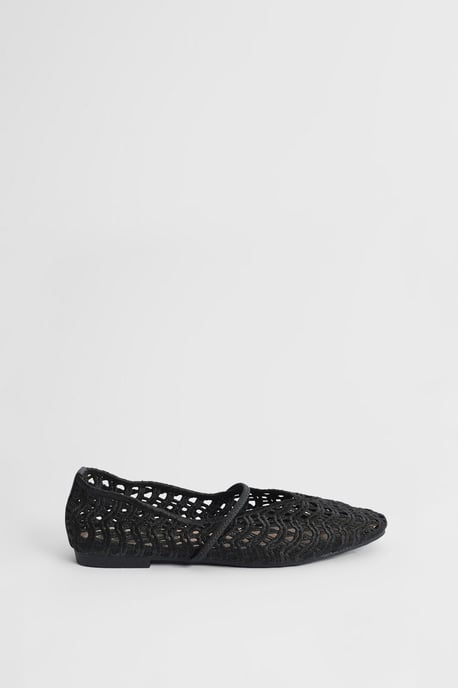 Lacie Open Weave Mary Jane Ballet Pumps - Image 1