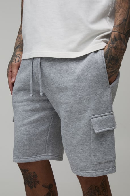 Tall Loose Fit Mid Length Cargo Shorts - Image 3