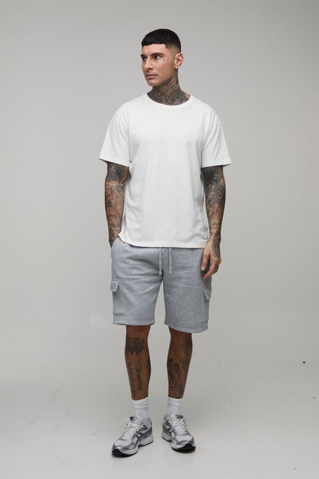Tall Loose Fit Mid Length Cargo Shorts - Image 4