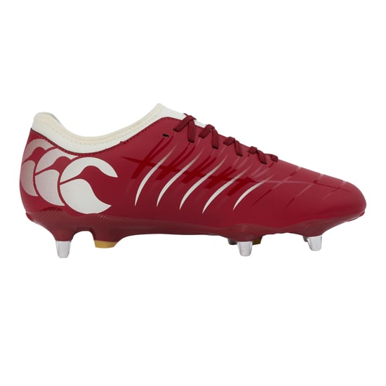 Canterbury Unisex Adult Phoenix 2.0 Team Synthetic Leather Soft Ground Rugby Boots (Tangerine Tango) - Image 1