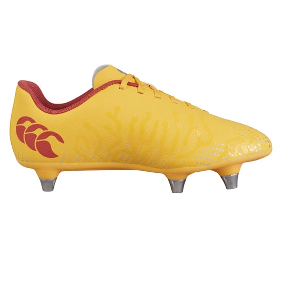 Canterbury Kinder Speed Infinite Team Soft Ground Rugbyschoenen (Ambergeel/Oranje verliefd/Marsrood) - Image 2
