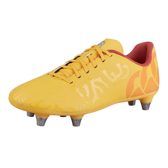 Canterbury Kinder Speed Infinite Team Soft Ground Rugbyschoenen (Ambergeel/Oranje verliefd/Marsrood) - Image 3