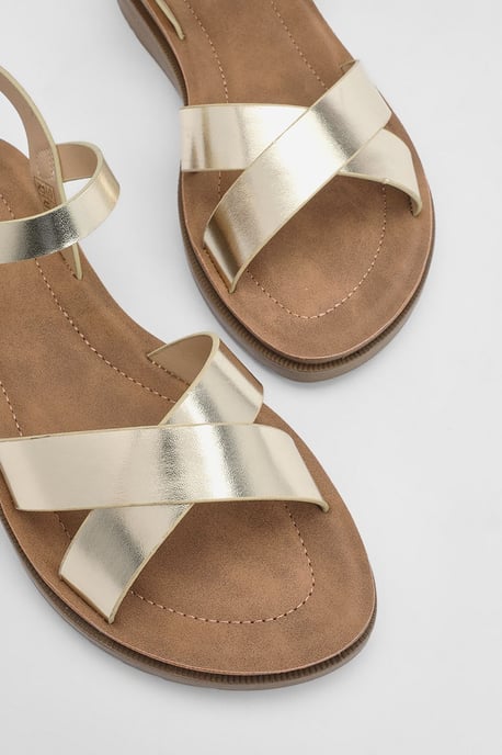 Good For The Sole: Florinda Cross Strap Comfort Wedge Sandals - Image 5