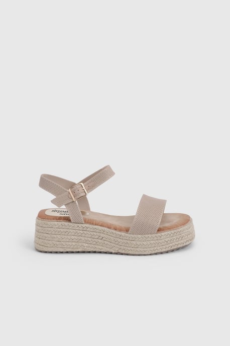 Good For The Sole: Elodie Textile Medium Wedge Sandals - Image 1