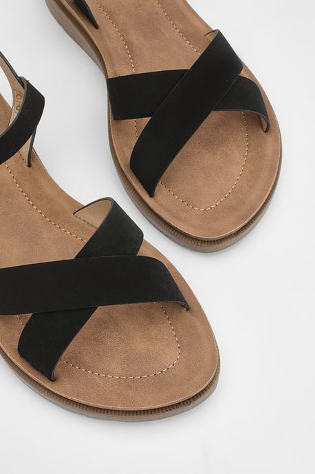 Good For The Sole: Florinda Cross Strap Comfort Wedge Sandals - Image 5