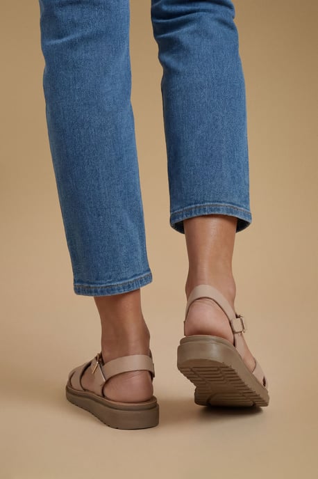 Good For The Sole: Florinda Cross Strap Comfort Wedge Sandals - Image 2
