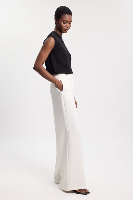 Petite Polished Tailored Wide Leg Trouser - Image 4