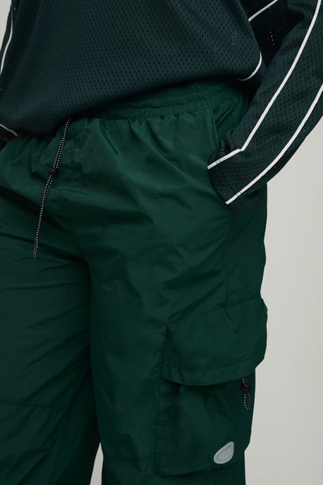 Baggy Fit Cargo Utility Track Pants - Image 3