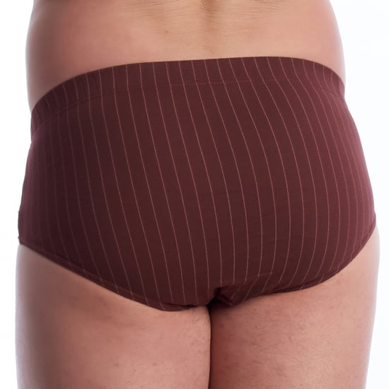 Pack of 3 Men's Essential Printed Briefs with Opening A0090 - Image 4