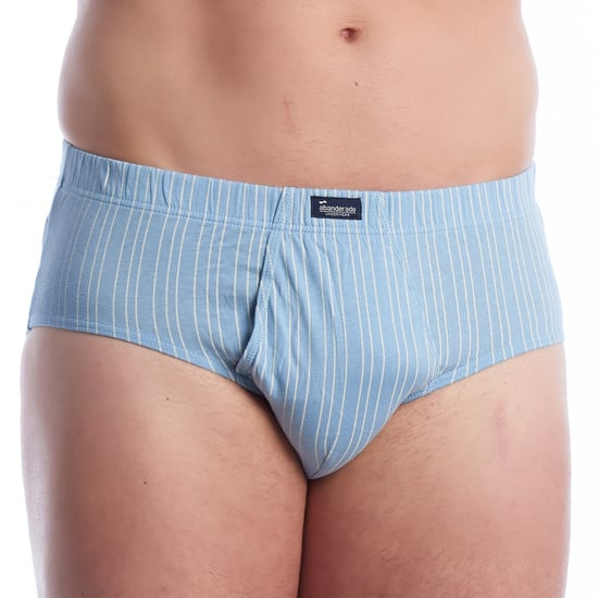 Pack of 3 Men's Essential Printed Briefs with Opening A0090 - Image 5