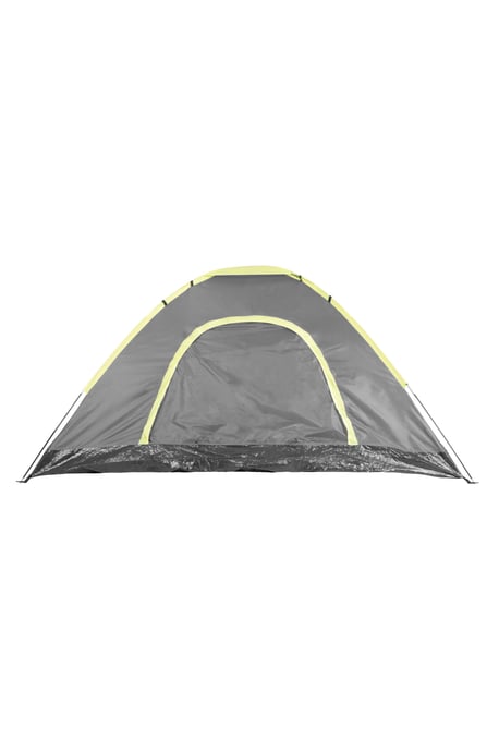 Festival Fun 4 Man Tent with Sewn In Groundsheet Water Resistant Camping Accessory Grey - Image 4