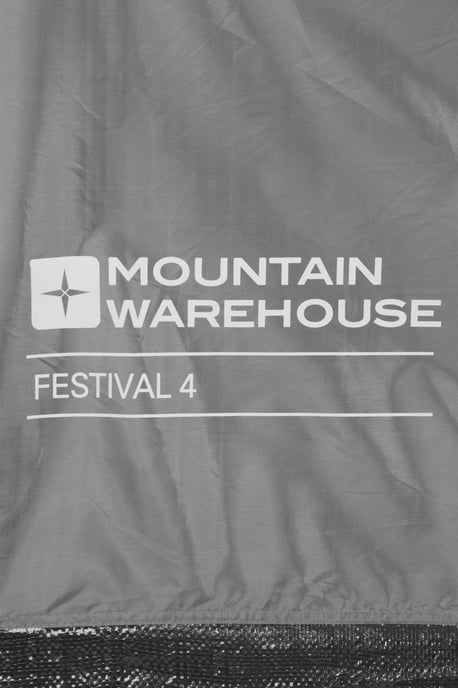 Festival Fun 4 Man Tent with Sewn In Groundsheet Water Resistant Camping Accessory Grey - Image 6
