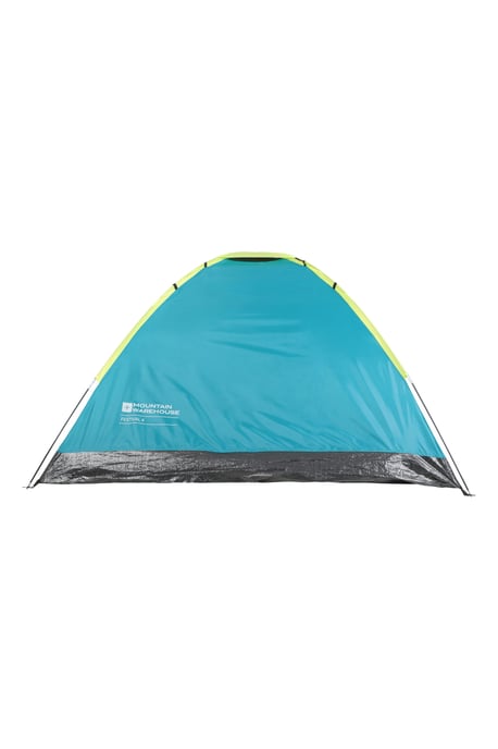 Festival Fun 4 Man Tent with Sewn In Groundsheet Water Resistant Camping Accessory Light Blue - Image 5