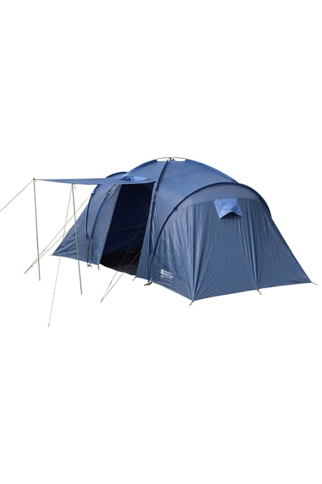 Holiday 4 Person Tent with Adjustable Peg Points Waterproof Camping Accessory Medium Blue - Image 2