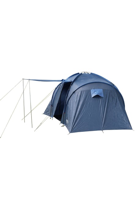 Holiday 4 Person Tent with Adjustable Peg Points Waterproof Camping Accessory Medium Blue - Image 3