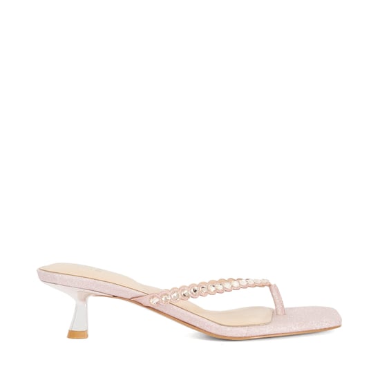 Dune Ladies Mexicos - Embellished Kitten Heel Toe Post Sandals - Image 2