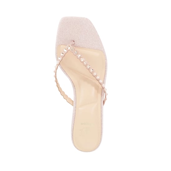Dune Ladies Mexicos - Embellished Kitten Heel Toe Post Sandals - Image 3