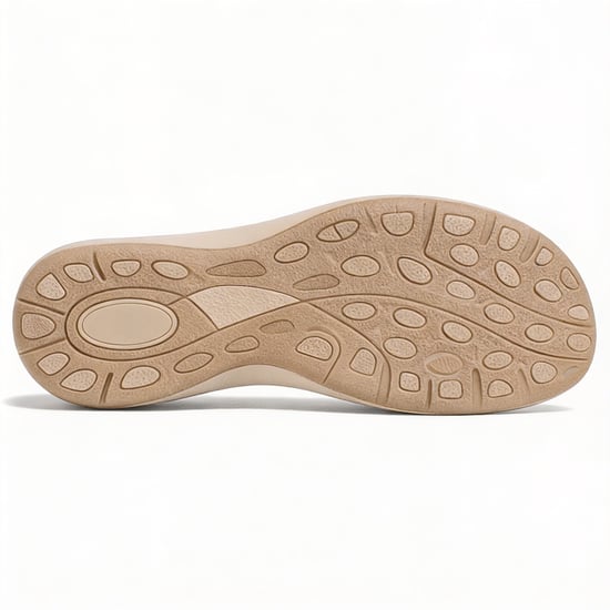 Free Spirit Grenada Womens Cross Strap Sandals Parchment - Image 6