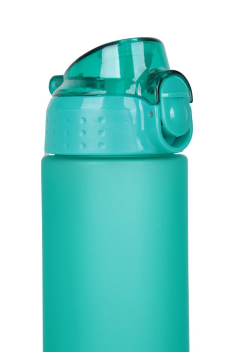 BPA Free Plastic Water Bottle Lightweight Easy Clean Leakproof Push Lid Teal - Image 5