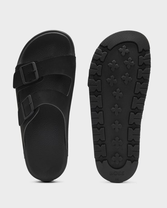 Surfley Slides in Black - Image 4