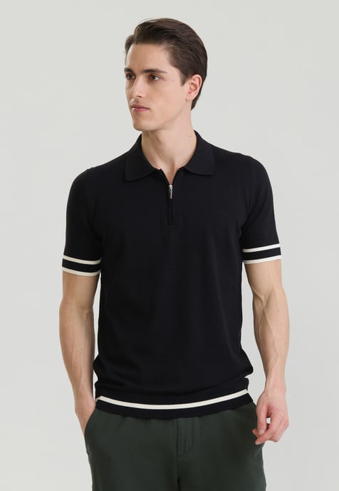 Polo Shirt Short Sleeve Polo Shirt Short Sleeve With Zipper - Image 1