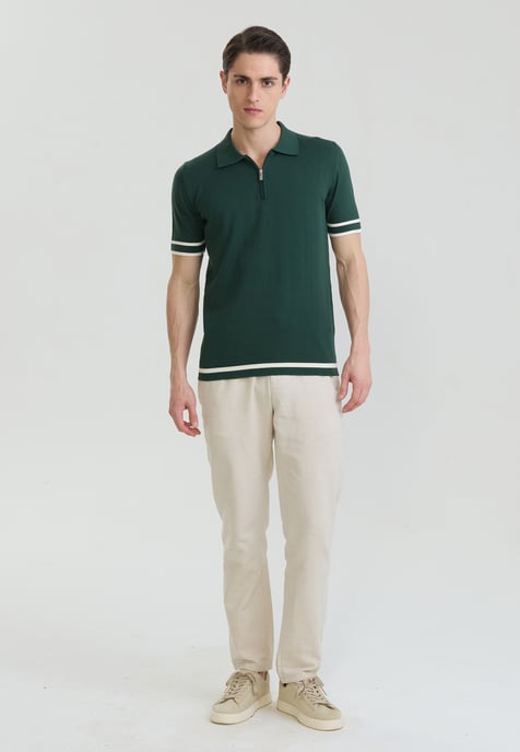 Polo Shirt Short Sleeve Polo Shirt Short Sleeve With Zipper - Image 2