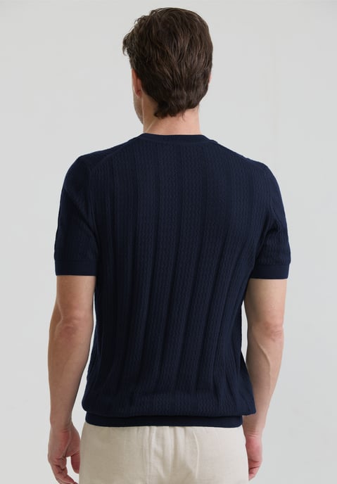 T-Shirt Knit Polo Shirt Short Sleeve - Image 3