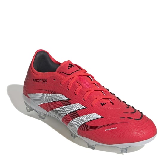 Men's adidas Predator Pro Firm Ground Football Boots in Red/White - Image 3