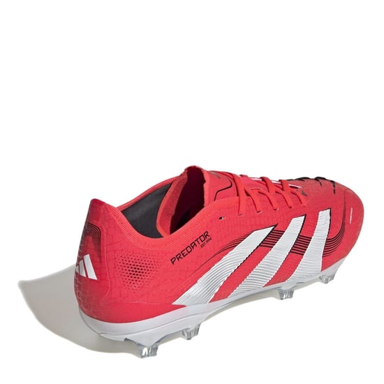Men's adidas Predator Pro Firm Ground Football Boots in Red/White - Image 4