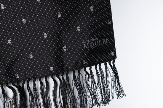 Alexander McQueen, dotted skull tuxedo scarf - Image 3