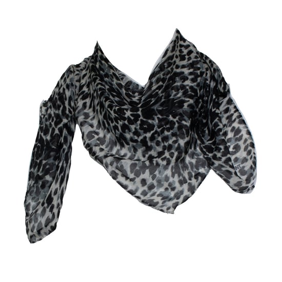 Saint Laurent, leopardspritt kvadratisk scarf - Image 1