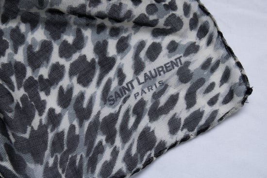 Saint Laurent, leopardspritt kvadratisk scarf - Image 3