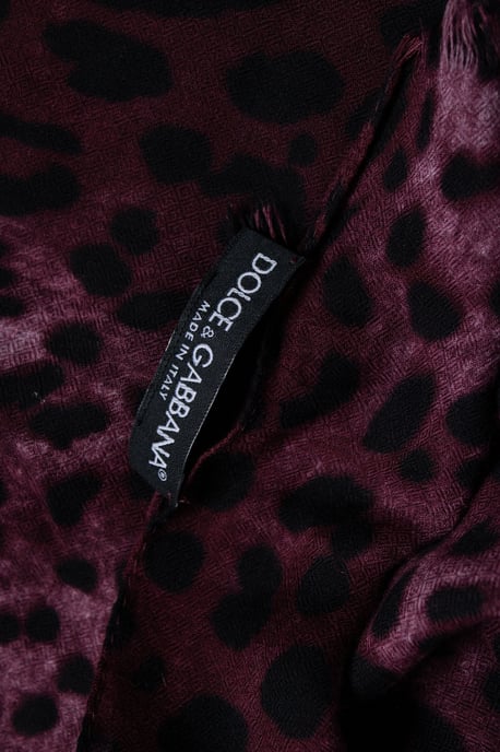Dolce & Gabbana, leopard printed scarf in purple - Image 6