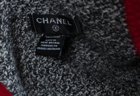 Chanel, Oversized kashmirscarf med cc-logotyp - Image 3