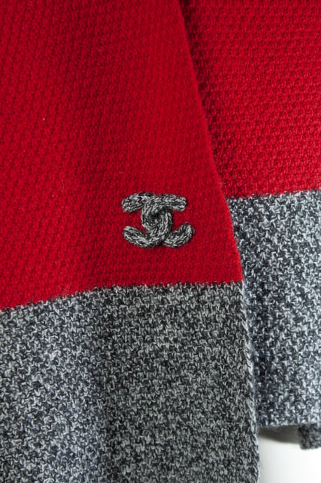 Chanel, Oversized kashmirscarf med cc-logotyp - Image 5