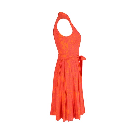 Diane Von Furstenberg Harmony Lepic-klänning i orange viskos - Image 2