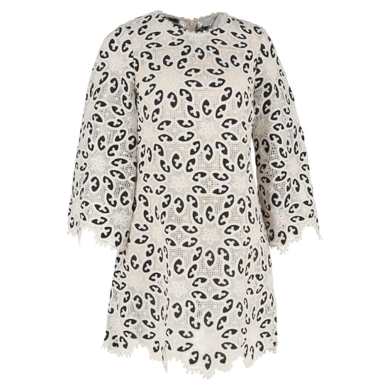 Zimmermann Ottie mini-jurk van kloskant in witte katoen - Image 1