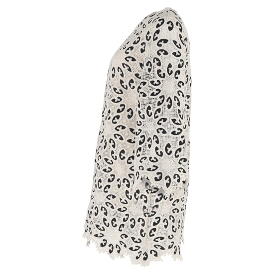 Zimmermann Ottie mini-jurk van kloskant in witte katoen - Image 2