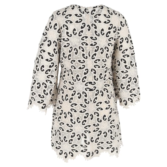 Zimmermann Ottie mini-jurk van kloskant in witte katoen - Image 3