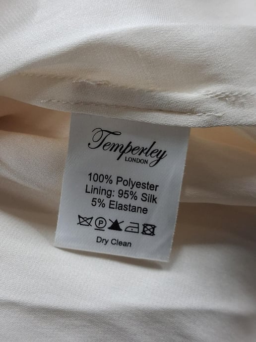 Temperley London mesh jurk tot op de knie in wit polyester - Image 4